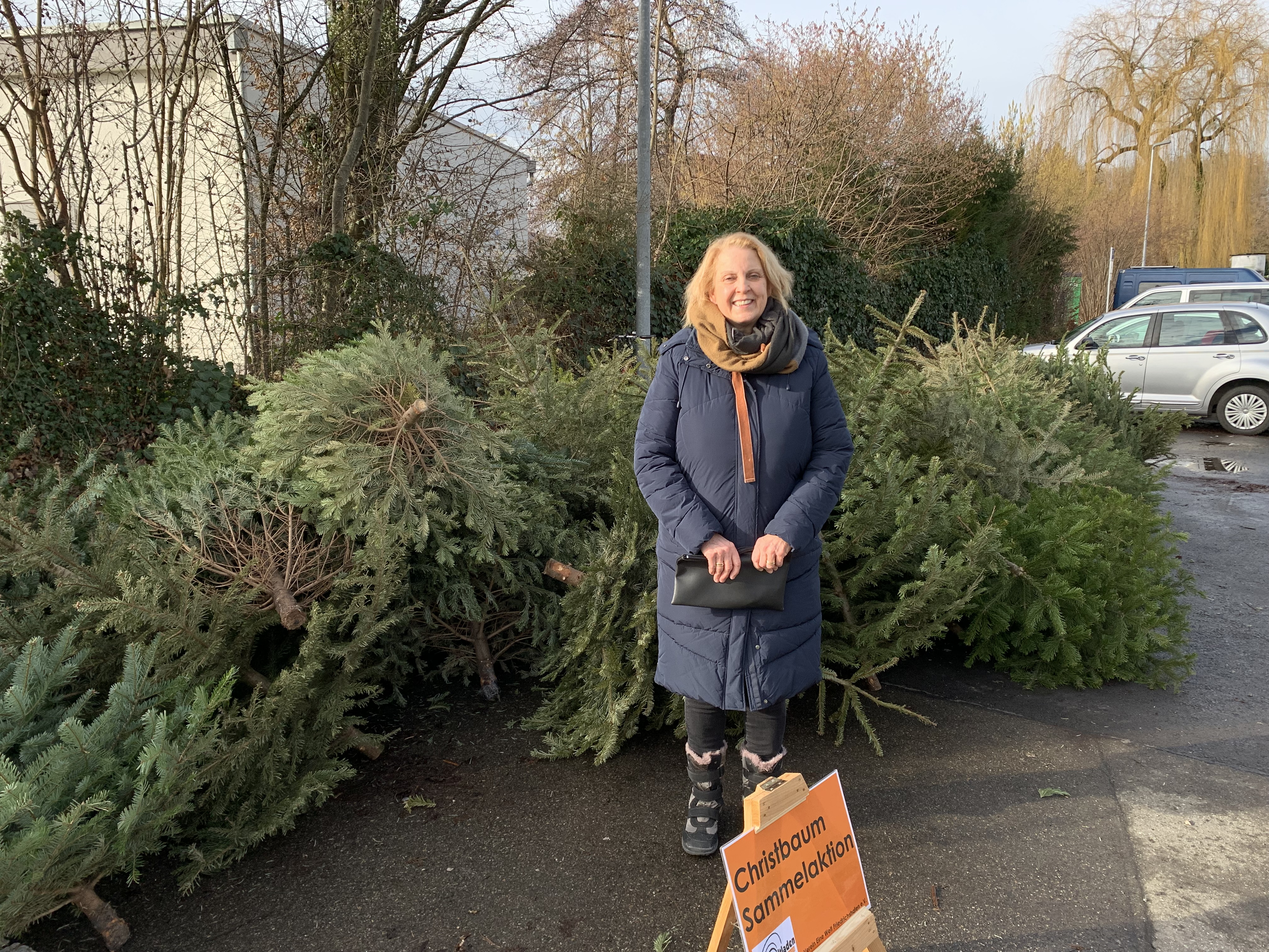 Christbaumsammelaktion - Der Verein „Eine Welt“ aus Friedrichshafen spendet an Chibodia