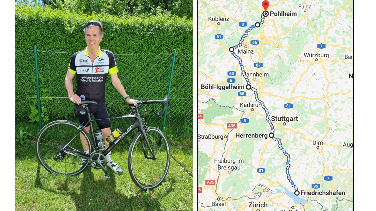 Spenden-Radtour von Friedrichshafen nach Gießen-Pohlheim