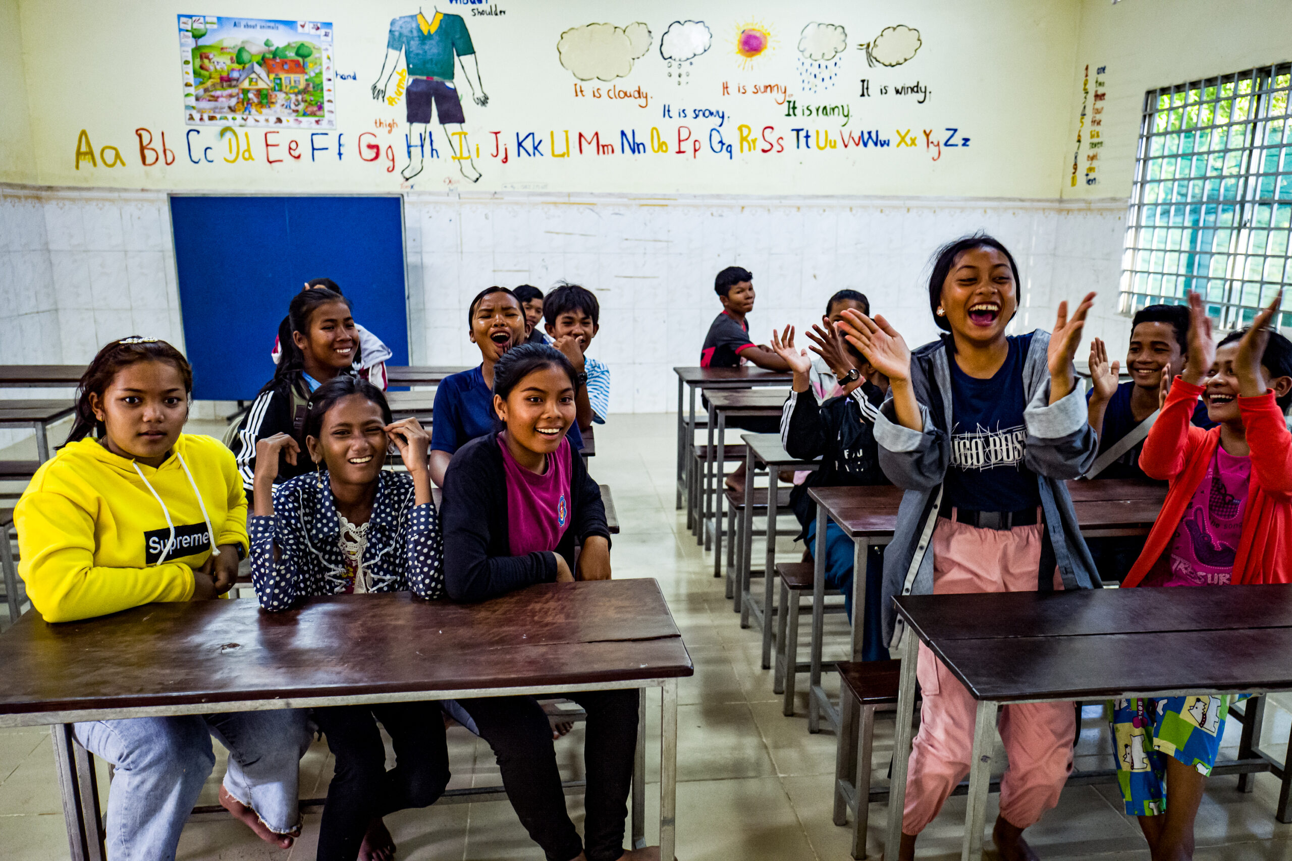 Landschule in Oudong freut sich auf vier Volontärinnen